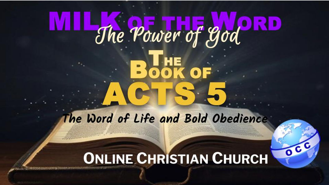 The Word of Life and Bold Obedience
